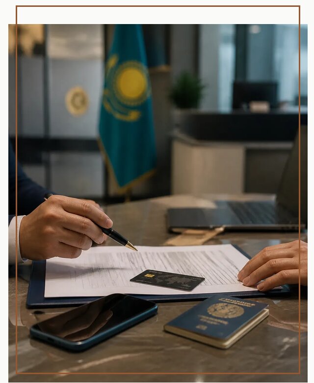 Открытие счета и банковской карты в Казахстане в Сегеже
